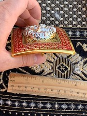 Western Buckle Silver Gold Red Texas Lone Star Cowboy Fit 2 » Hebillas Vaqueras