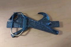 BRASS CARPENTER TOOL BELT BUCKLE