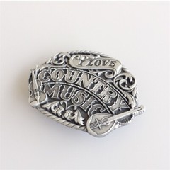 Antique Silver Western Wildlife Country Music Belt Buckle also Stock in the US