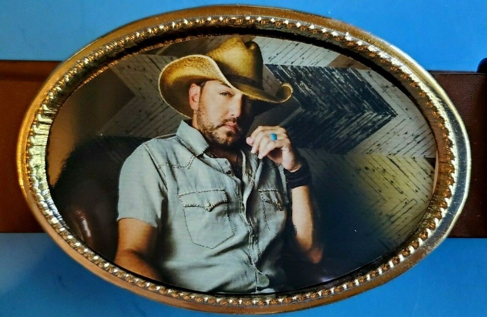 JASON ALDEAN Epoxy Belt Buckle Country Music Singer