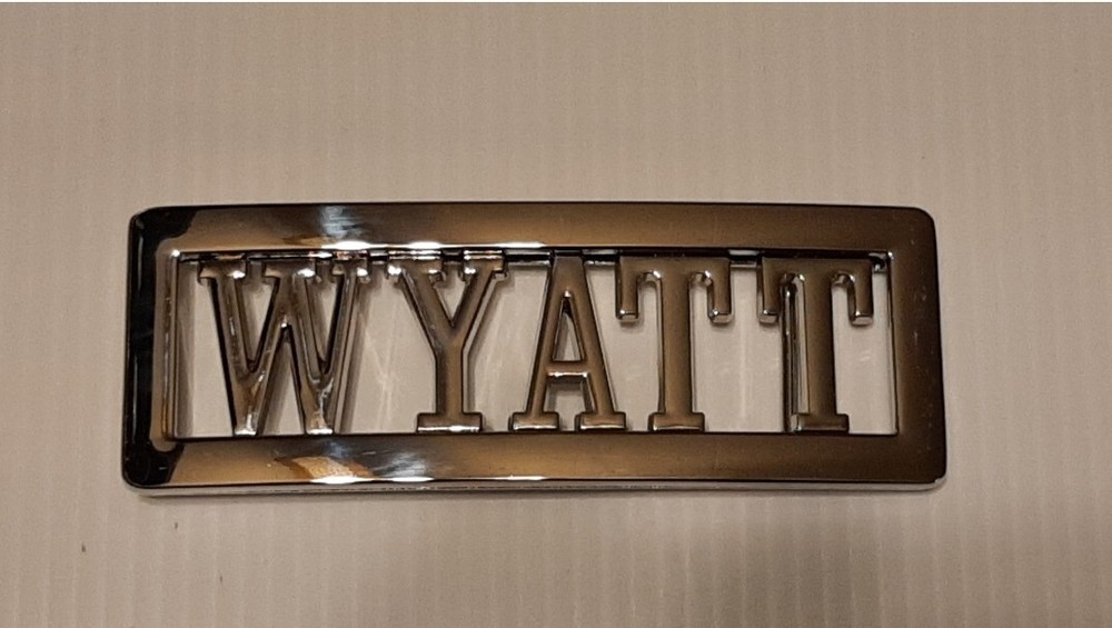 WYATT Custom Personalized Name Belt Buckle -Put your name or word on Buckle