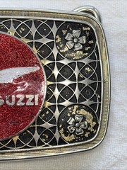 MOTO GUZZI MOTORCYCLE BELT BUCKLE-Vintage