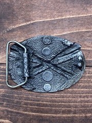 VINTAGE DARTS BELT BUCKLE DARTS & DART BOARD 1984 BERGAMONT BRASS WORKS – New