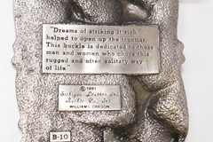 Siskiyou 1981 Arroyo Grande Dreams Of Striking It Rich Metal Belt Buckle #B-10