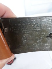 Winchester Repeating Arms Brass Belt Buckle with Belt Authorized Reproduction