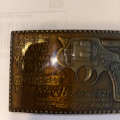 1947 POLISH ARMED GUARD MARKSMAN BELT BUCKLE TIFFANY STUDIO NY – Lewis Chicago