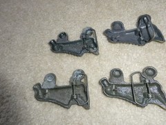 Lot of 4 Vintage Brass Roller Skates Belt Buckles 3 1/2&Prime; Wide #2
