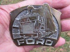 Vintage Limited Edition Ford 3 1/4&Prime;x2 1/2&Prime; Belt Buckle (1976) made in USA