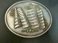 United States of America Flag Stars & Stripes BevBuckle Can Holder/ Belt Buckle