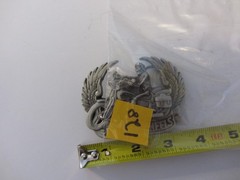 Hell on Wheels Motorcycle Belt Buckle Skull Skeleton Rebel Southern Wings 128