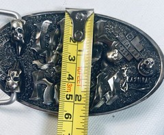 Belt Buckle Tattoo Themed Machine Tattoist with Skull Very Ornate
