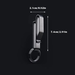 2PCS Duty Belt Key Holder with Keyrings for Police, Law Enforcement and Workers