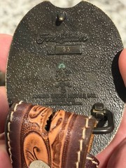 Northwest Territories Canada Polar Bear Brass Buckle #33 and Leather belt 36