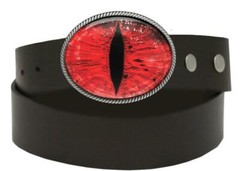 Red Snake Eyeball Men Women Handmade Sci-Fi Belt Buckle