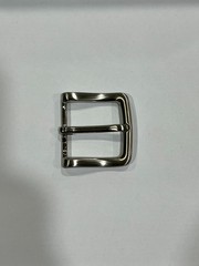 Solid Brass Satin Nickel Belt Buckle Made in Italy Fits 1.57&Prime; Belt Strap