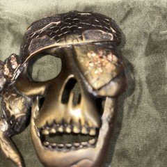Skull Pirate Belt Buckle One Eyed Willie Brass Color