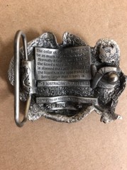 Lizard belt buckle GAP 1994 pewter 3&Prime; x 2.25&Prime;
