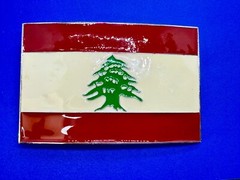 Lebanon Lebanese Liban National Flags Middle East Flag Belt Buckle