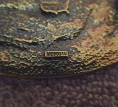 Vtg NRA Brass Belt Buckle Golden Eagles Member USA National Rifle Association