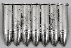 MOBTOWN USA Belt Buckles 7 Silver Bullets Ammunition Ammo Guns Rectangle NWOT!
