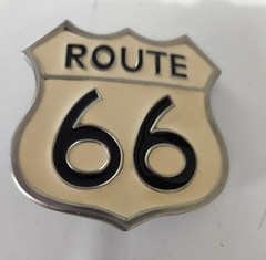 Vintage 1980s Route 66 Belt Buckle – Made In USA – Nice Condition
