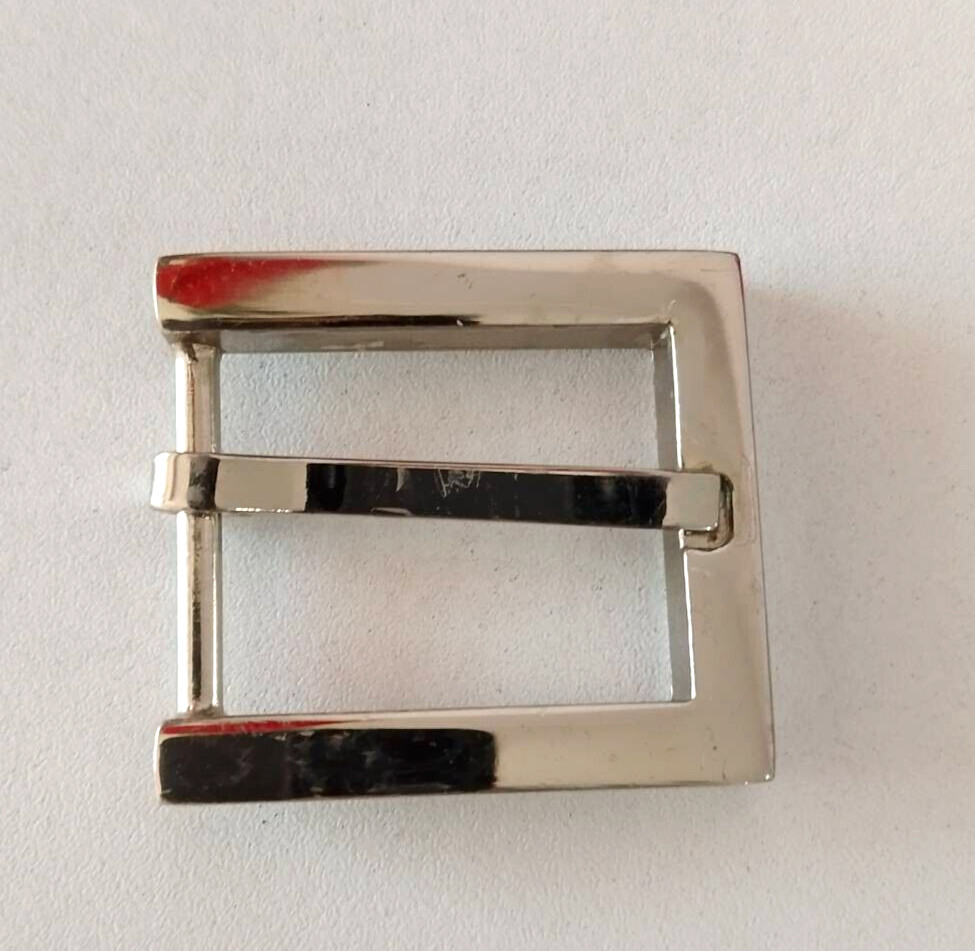 Classic Silver Belt Buckle 4 x 3.5 cm ,Used, Great for Belt Making or Collection