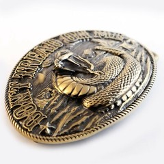 Don&rsquo;t Tread on Me belt buckle, Historical American flag, solid brass belt buckle