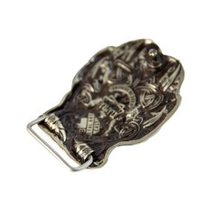 German silver buckle Wolf&rsquo;s Paw, wolf paw with claws, beast claws belt buckle