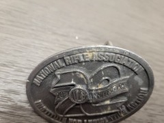 NRA BELT BUCKLE 20th ANNIVERSARY NATIONAL RIFLE ASSOCIATION INSTITUTE FOR ACTION