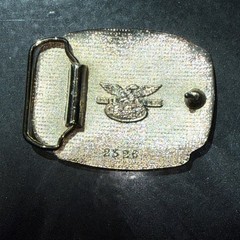 VINTAGE AIRBORNE VIETNAM VETERAN We Served Our Time In Hell Belt Buckle Made USA