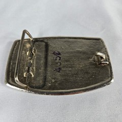 Vintage 1970s Led Zeppelin Belt Buckle Pacifica Holographic Prism Swan Song Logo