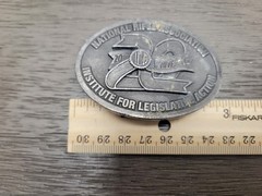 NRA BELT BUCKLE 20th ANNIVERSARY NATIONAL RIFLE ASSOCIATION INSTITUTE FOR ACTION