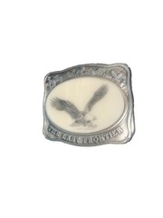 Vintage Kiana Anchorage Alaska Belt Buckle Last Frontier American Eagle 2.75”