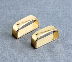 New 1&Prime; 25mm belt keeper(#35GB) 2pcs for man/women gold color finish USA