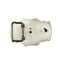 Skull and Crossbones Belt Buckle Silver Gold Tone Western Biker Gothic Pirate