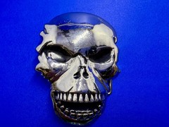 Creepy Skull Open Mouth Halloween 3D Gothic Punk Dimensional Belt Buckle