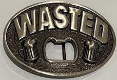 Wasted Beer Bottle Opener Novelty Belt Buckle Funny Humorous Modern Hip Hop