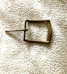 50mm Brass Men&rsquo;s Rectangle Belt Buckle Single Prong