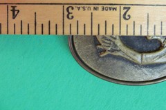 Vintage Oden Football Player Metal Belt Buckle Made In USA