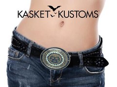 Boho Sun Belt Buckle – Ornate Bohemian Medallion Art Oval Buckle – 911