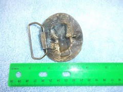 Vintage Porky Pig Belt Buckle 3D Solid Brass or bronze Warner bros Looney Tunes