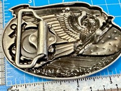 The Us Coastguard Raised Dimensional Belt Buckle America&rsquo;s Heroes