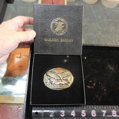 Vintage NRA Golden Eagles Belt Buckle Limited Edition 930741 Made In USA
