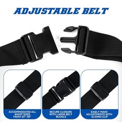 Quorenta Tool Belt for Men: Electrician Pouch with Extra Large, Blue