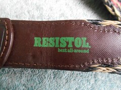 VINTAGE FIREMEN NEED LOVE TOO BRASS BELT BUCKLE WITH RESISTOL BELT SIZE 44