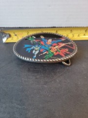 JLA Justice League Of America Belt Buckle Superman Batman Flash Plastic Man, Etc