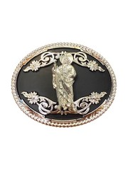 Western Style Saint Jude Buckle Hebilla Vaquero San Judas