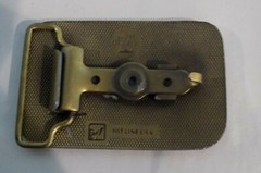 Lindsay Bros Belt Buckle Farming Equipment Plumbing Supply 1984 Hit Line USA