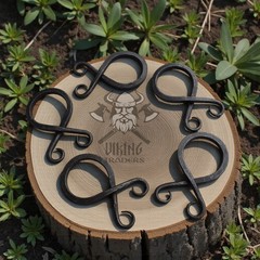 Hand-Forged Medieval Viking Troll Cross Belt Buckles – Rustic Iron Accessories