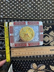 Western Buckle Gold Red Silver Texas Lone Star Cowboy 2 » Buckle Hebilla Vaquero